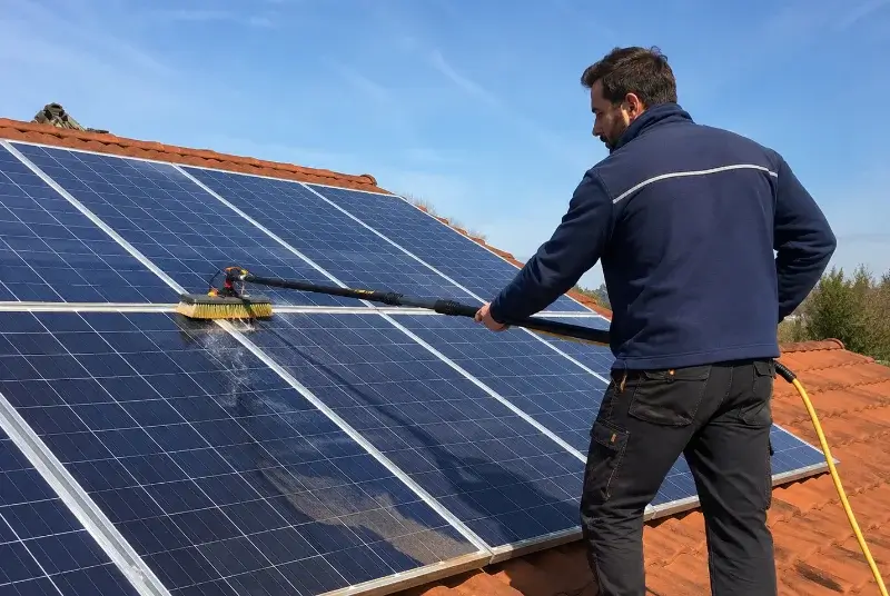 Nettoyage et entretien de panneaux solaires à Raimbeaucourt